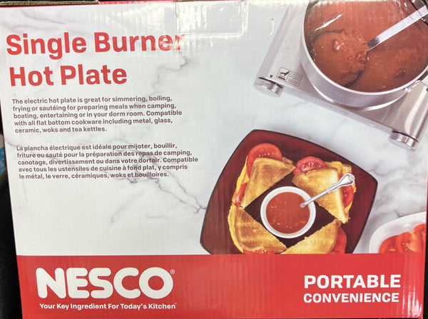 NESCO SINGLE BURNER HOT PLATE -1500 WATT – Alaska Butcher