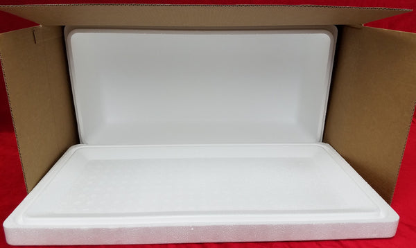 Styrofoam Fish Box 50LB Capacity – Alaska Butcher Equipment & Supply Styrofoam Fish Box 50LB Capacity – Alaska Butcher Equipment & Supply