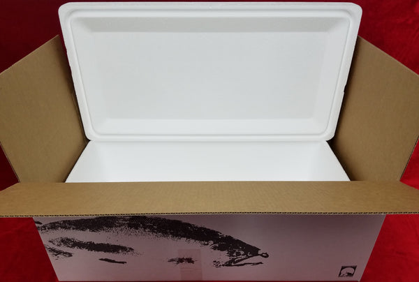 Styrofoam Fish Box 50LB Capacity Styrofoam Fish Box 50LB Capacity