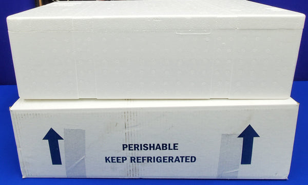Styrofoam Fish Box 25LB Capacity Alaska Butcher Equipment & Supply Styrofoam Fish Box 25LB Capacity Alaska Butcher Equipment & Supply
