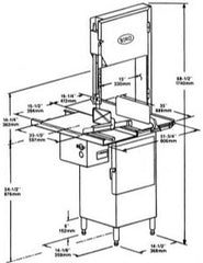 Biro Meat Band Saw Model 1433