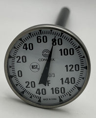 THERMOMETER, DIAL--40/160F : 1 3/4