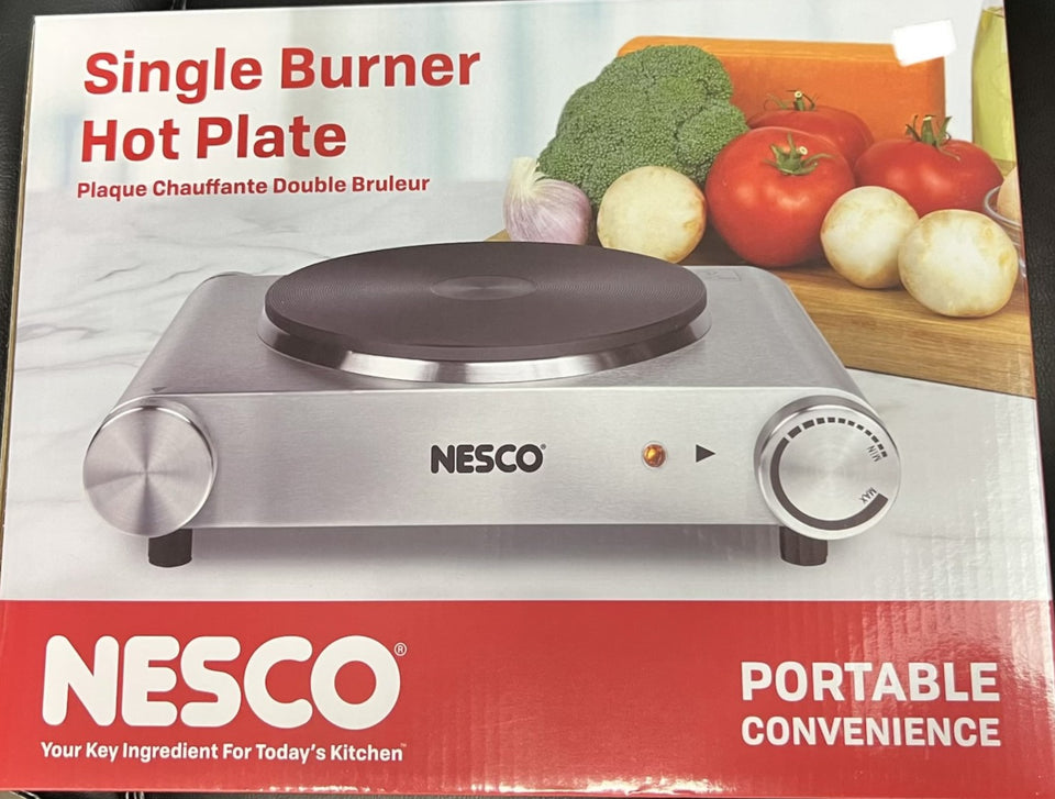 NESCO SINGLE BURNER HOT PLATE -1500 WATT – Alaska Butcher