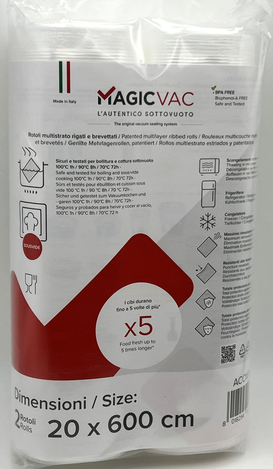 Magic Vac Bags For Suction Machine -Twin pack Rolls / SELECT BAG