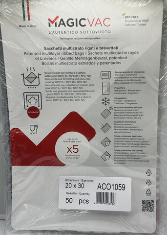 Magic Vac Bags For Suction Machine - Pre Cut Bags / SELECT BAG SIZE FOR PRICE