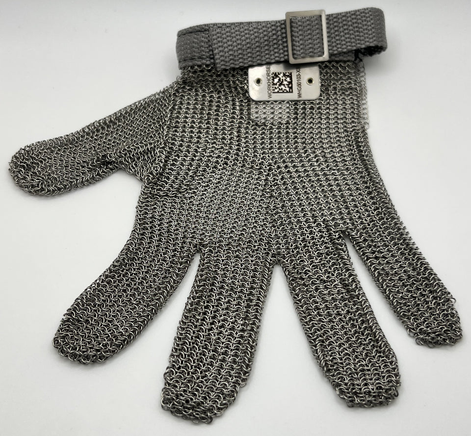 Metal Mesh 5 Finger Gloves