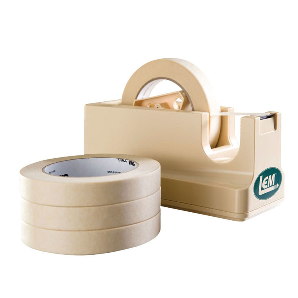 LEM Products 034 Tape Dispenser & Freezer Tape, 8.25 x 4.25 x 4.8 inches