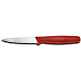 Victorinox 3-1/4" Serrated Paring Knife Red Handle